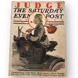 The Saturday Evening Post July 31, 1920 Number of Judge (1926) E.M. Jackson Art